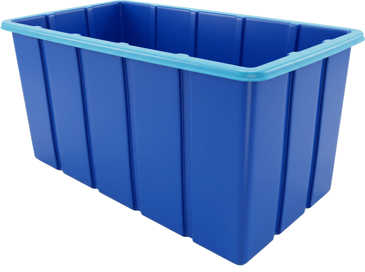 Caçamba plástica azul de 2.000 litros